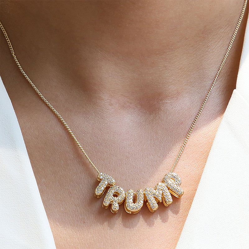 Personalized initials necklace