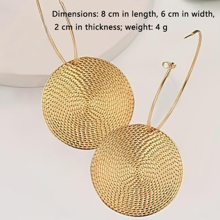 Aura Textured Hoop Earrings