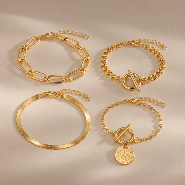 Gold Layered Chain Bracelet