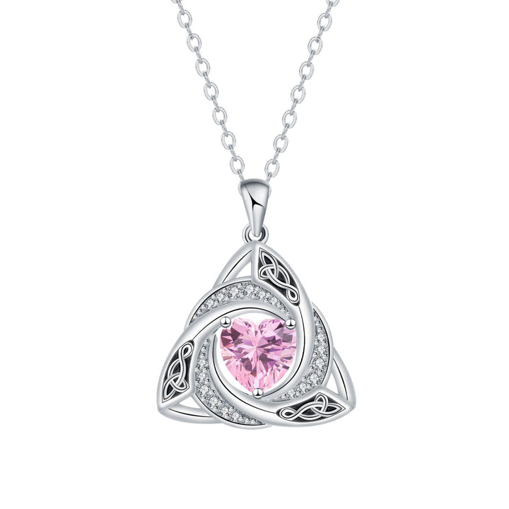Eternal Trinity Birthstone Necklace