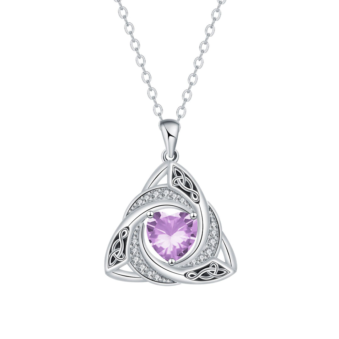 Eternal Trinity Birthstone Necklace
