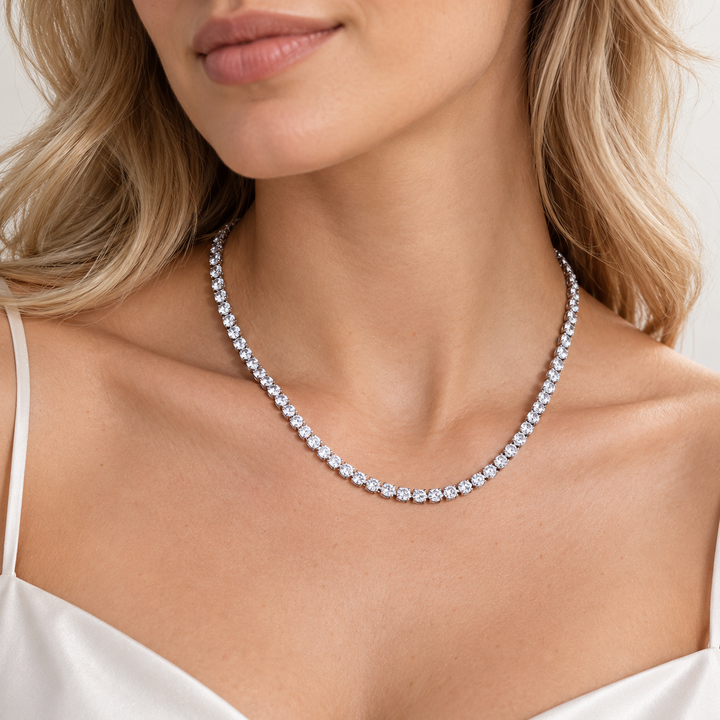 Crystal Tennis Choker Necklace