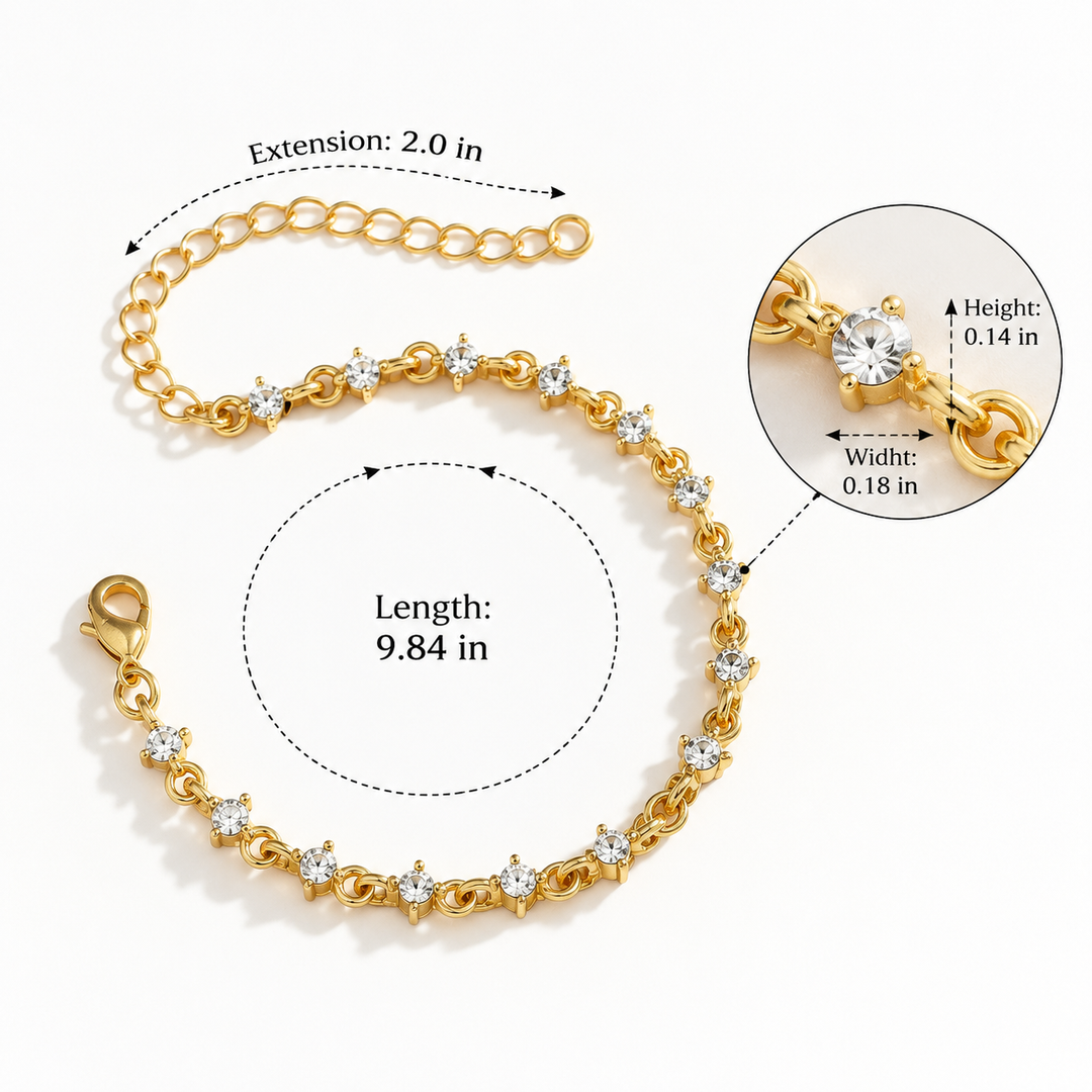 Golden Layered Charm Bracelet