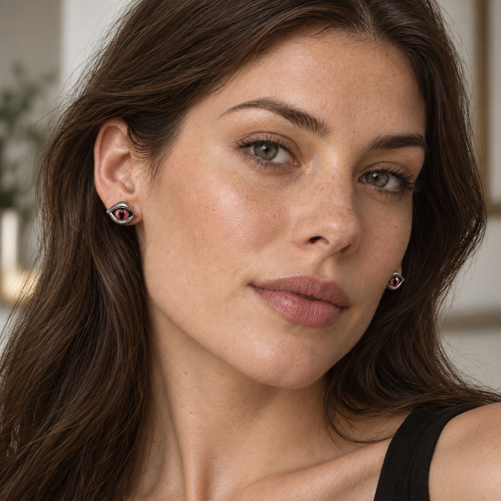 Demon Eye Stud Earrings