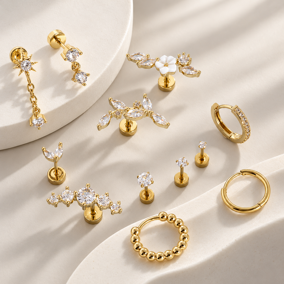 Everyday Sparkle Multi-Style Earring Set