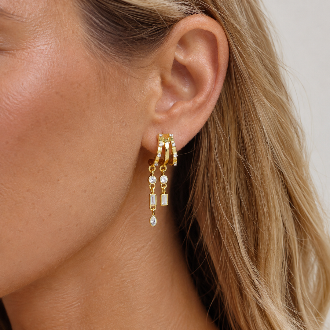 Celestial Chain Drop Earrings