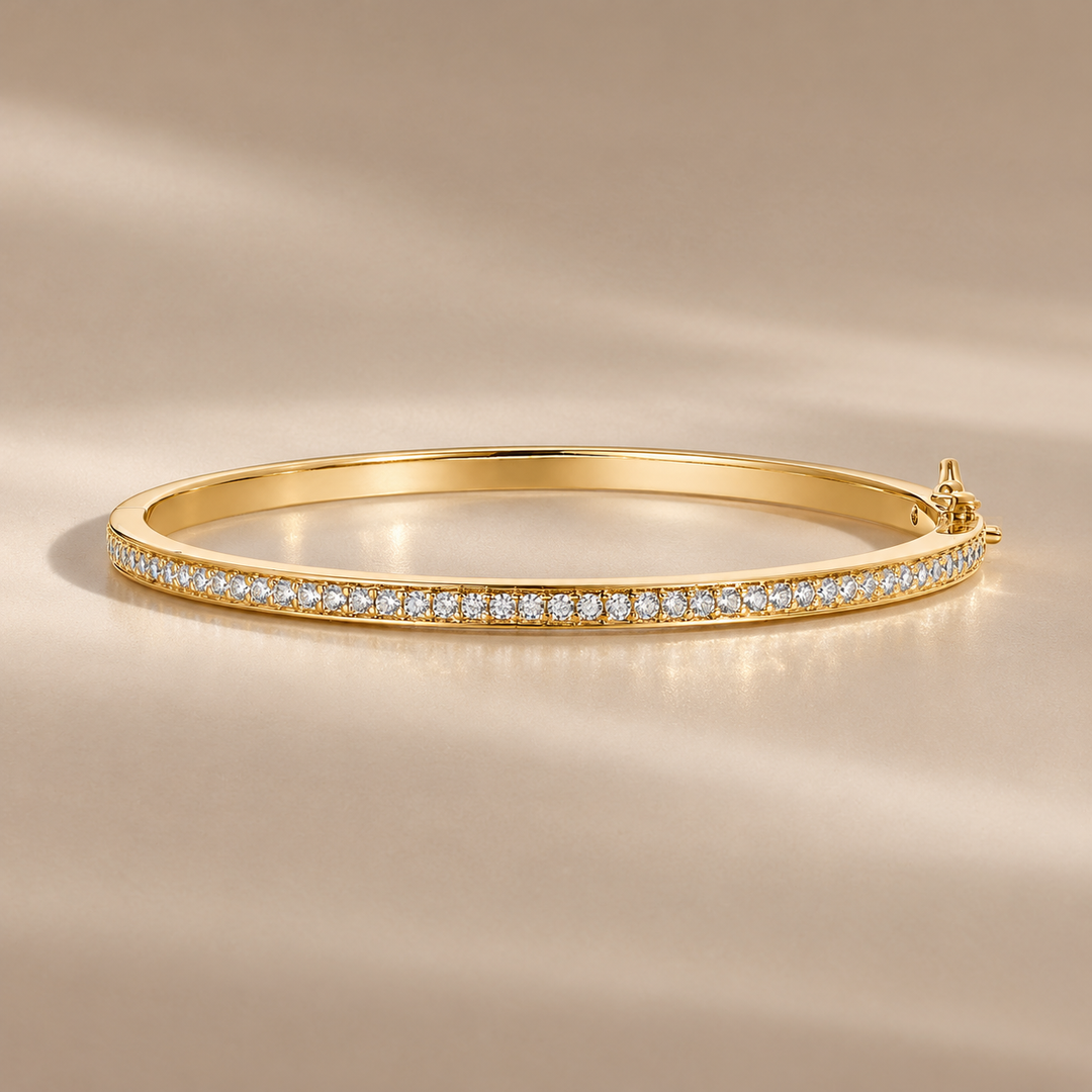 Celeste Pavé Bangle Bracelet