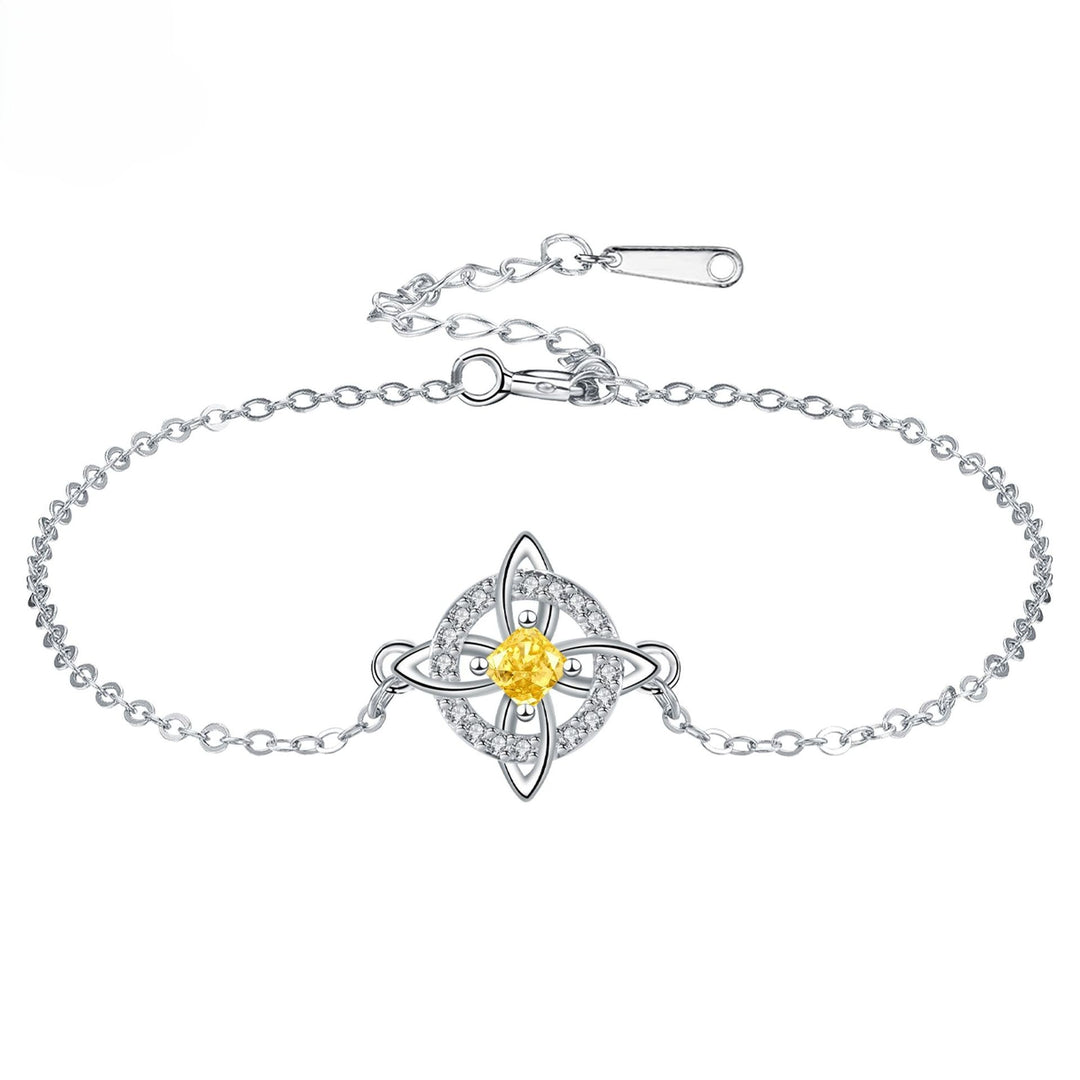 Celtic Knot Birthstone Bracelet