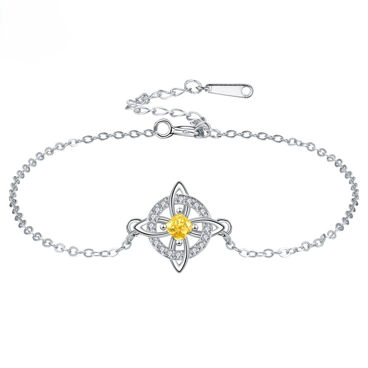 Celtic Knot Birthstone Bracelet