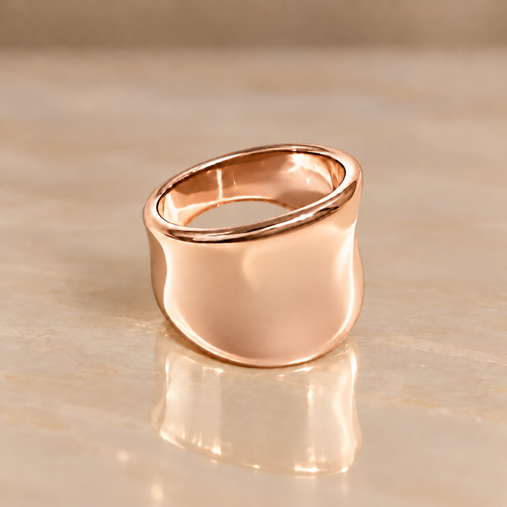 Sculptural Wave Statement Ring