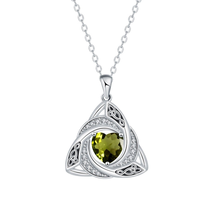 Eternal Trinity Birthstone Necklace