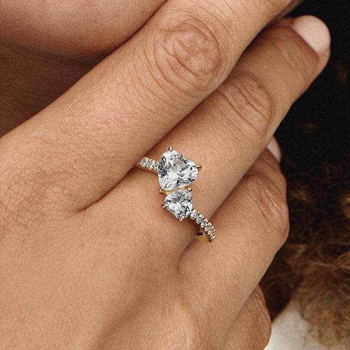Toi et Moi Zircon Ring