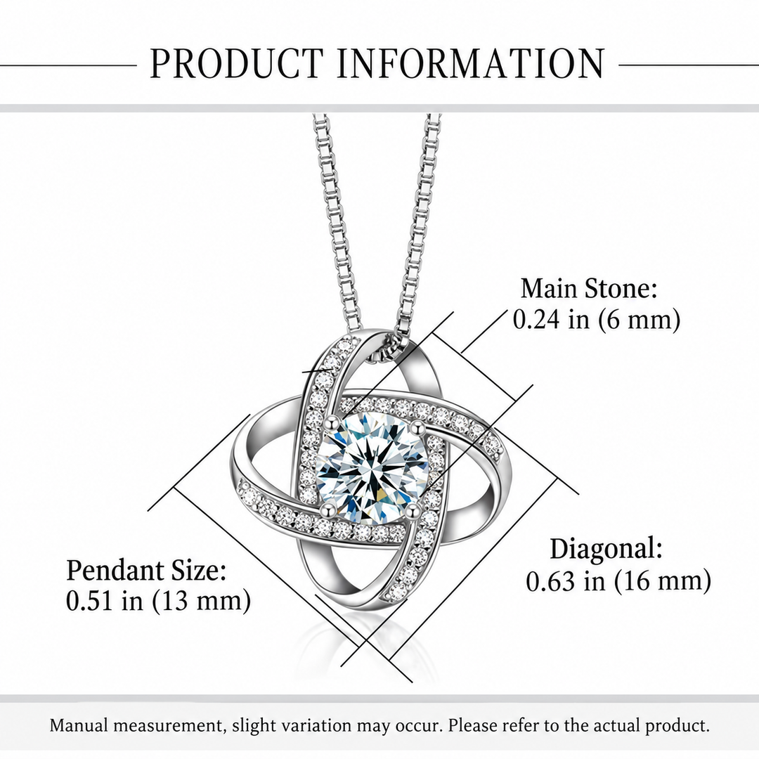 Eternal Knot CZ Necklace