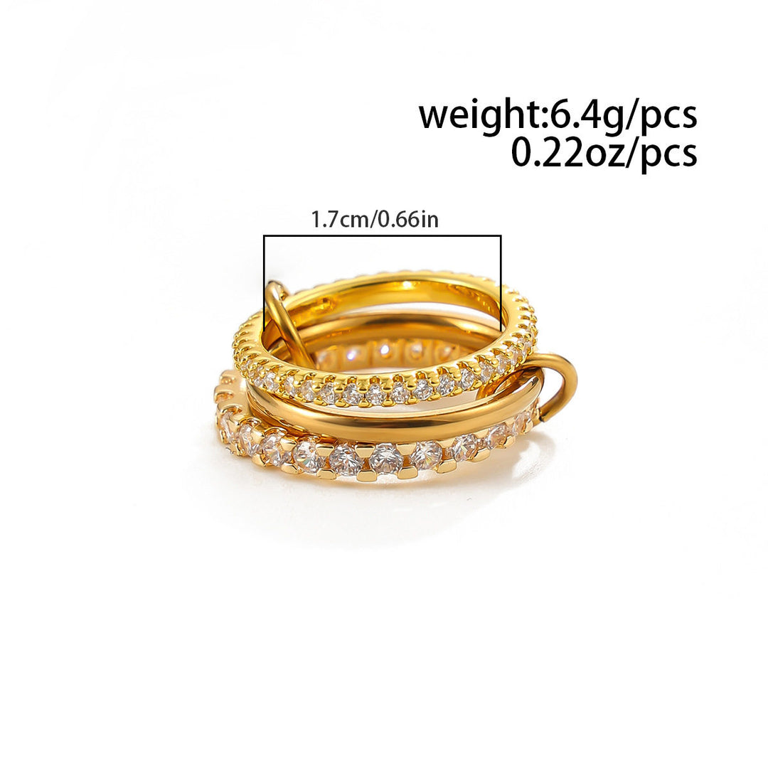 Triple Band Zirconia Ring