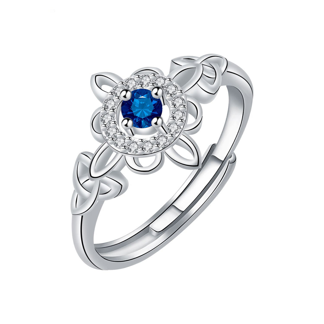 Eternal Celtic Knot Birthstone Ring