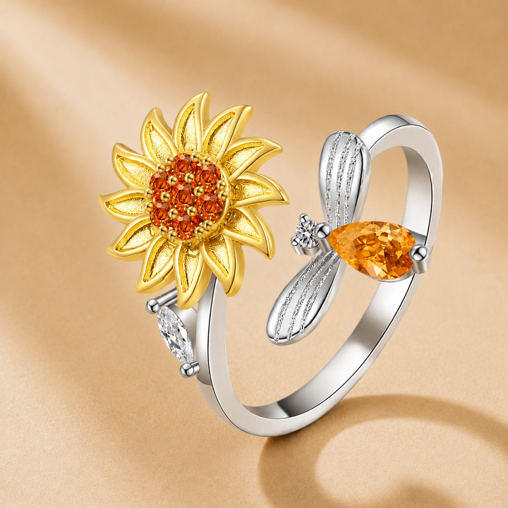 Sunflower Spinner Ring