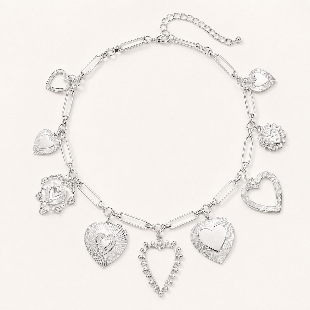 Vintage Heart Charm Necklace