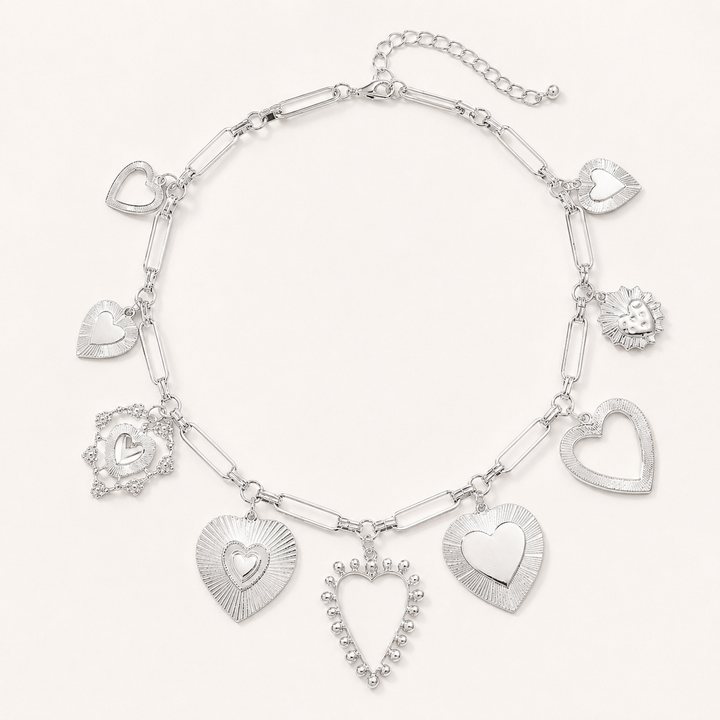 Vintage Heart Charm Necklace