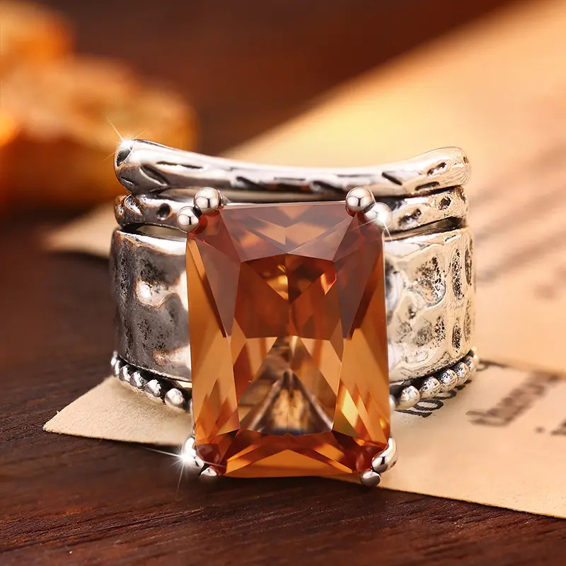 Rustic Wide Band Ring