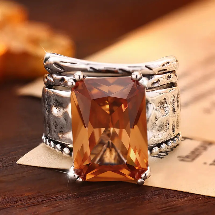 Rustic Wide Band Ring