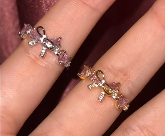 Bow Crystal Ring