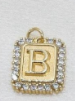 Gold Paperclip Initial Necklace