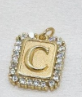 Gold Paperclip Initial Necklace