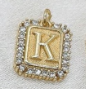 Gold Paperclip Initial Necklace