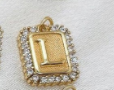 Gold Paperclip Initial Necklace