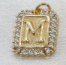 Gold Paperclip Initial Necklace