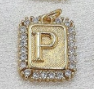 Gold Paperclip Initial Necklace