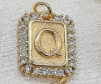 Gold Paperclip Initial Necklace
