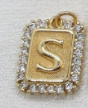 Gold Paperclip Initial Necklace