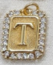 Gold Paperclip Initial Necklace