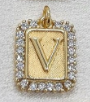 Gold Paperclip Initial Necklace
