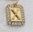 Gold Paperclip Initial Necklace