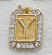 Gold Paperclip Initial Necklace