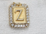 Gold Paperclip Initial Necklace