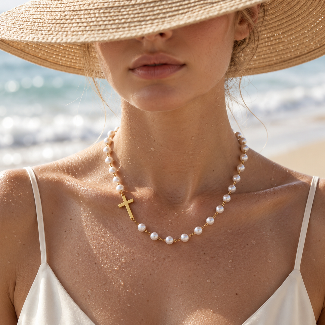 Pearl Cross Jewelry