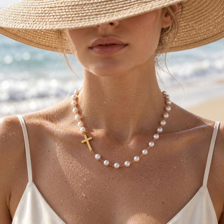 Pearl Cross Jewelry