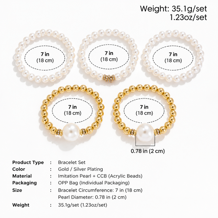 Pearl Radiance Bracelet Set