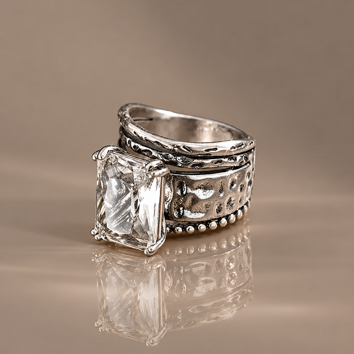 Rustic Wide Band Ring