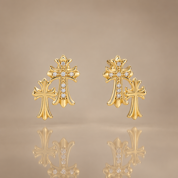 Cross Grace Stud Earrings