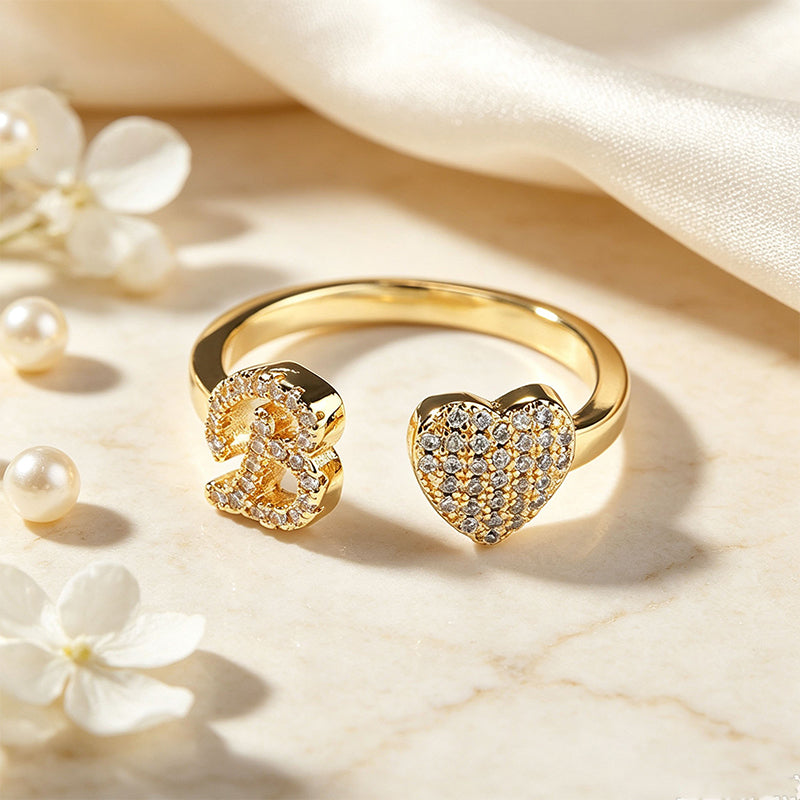 Keepsake Initial Ring