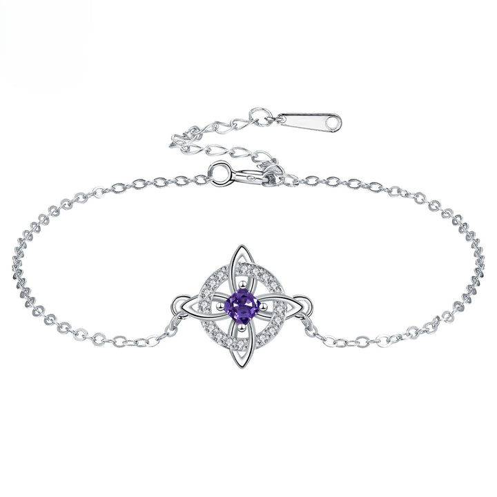 Celtic Knot Birthstone Bracelet