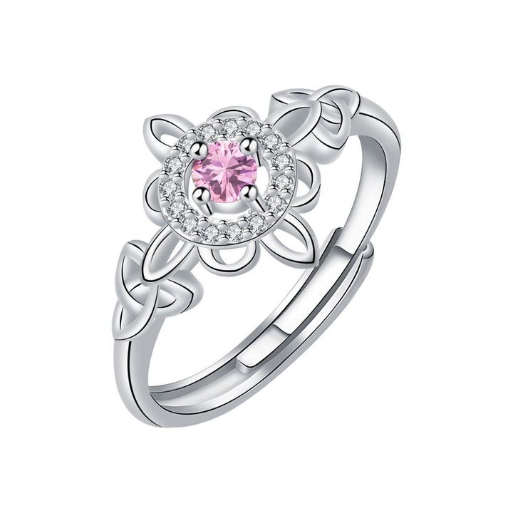 Eternal Celtic Knot Birthstone Ring