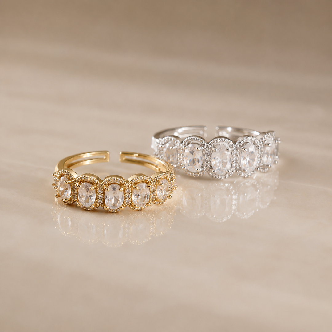 Five Zircon Ring