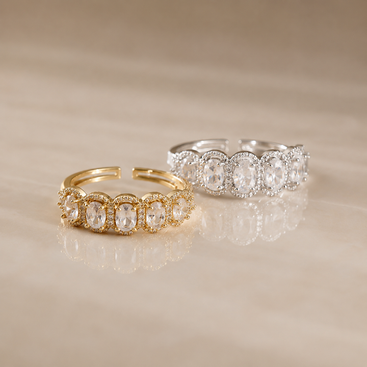 Five Zircon Ring