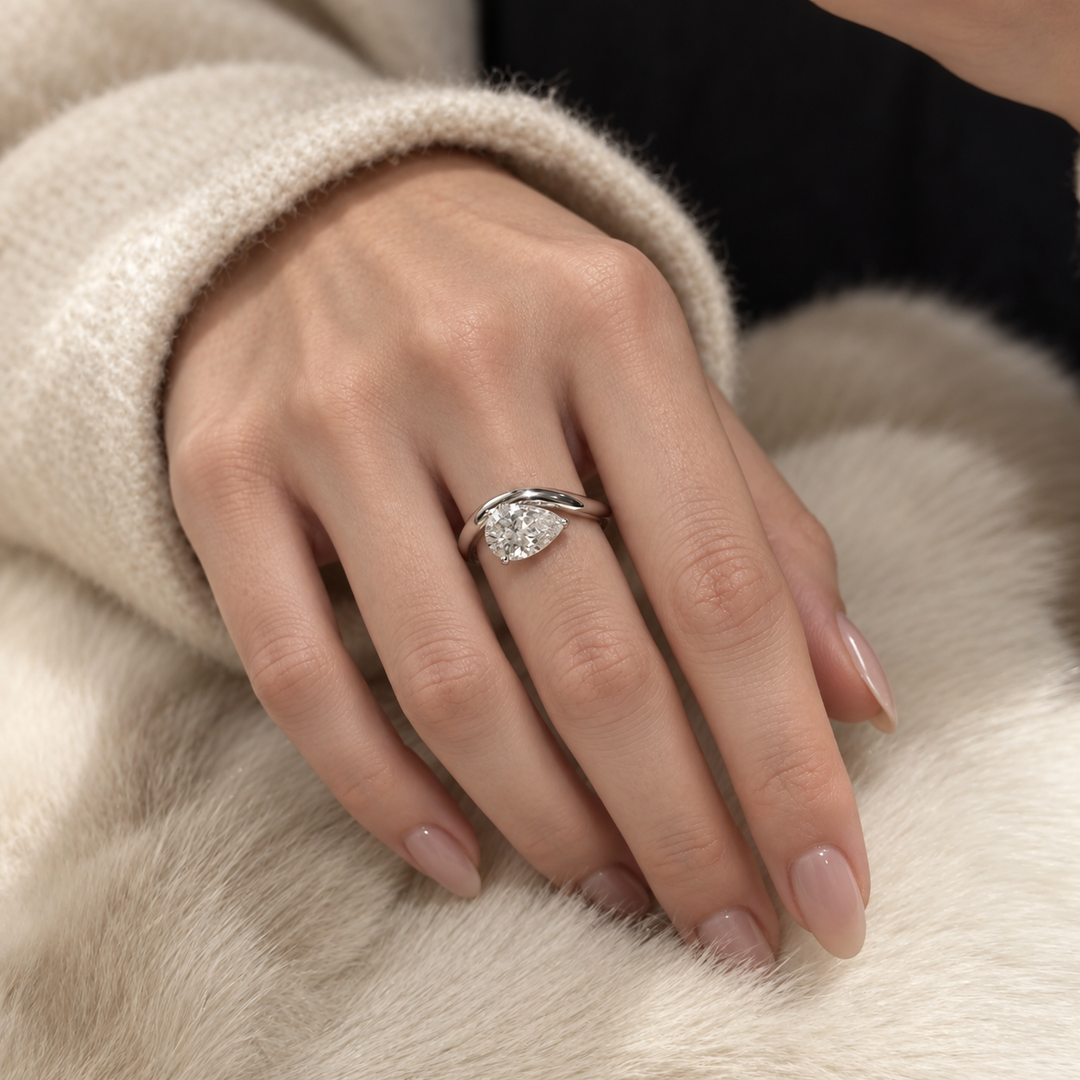 Pear Cut Stone Ring