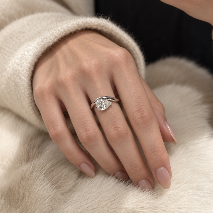 Pear Cut Stone Ring